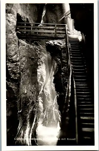 11397 - Salzburg - Liechtensteinklamm , Hochbrücke mit Kessel , Wasserfall - nicht gelaufen 1939