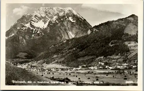 11398 - Steiermark - Stainach gegen Grimming , Panorama - nicht gelaufen 1949