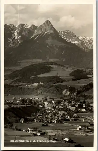 11399 - Salzburg - Bischofshofen gegen das Tennengebirge , Panorama - gelaufen