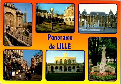 11412 - Belgien - Lille , Mehrbildkarte - gelaufen