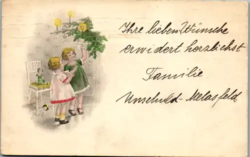 11435 - Künstlerkarte - Zwei Mädchen , signiert Josef Kränzle - gelaufen 1929