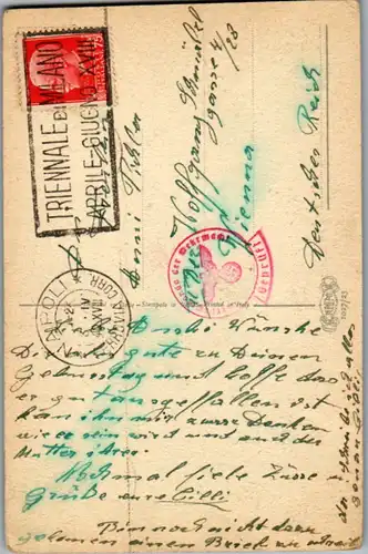 11461 -  - Napoli , Neapel , Blumen , NS Stempel " geprüft " Wehrmacht - gelaufen 1940