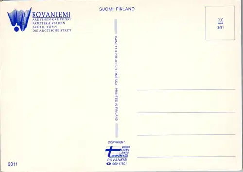 11504 - Finnland - Rovaniemi , Arktinen Kaupunki , Brücke - nicht gelaufen