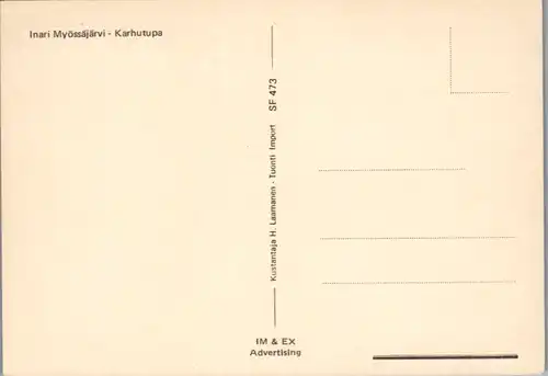 11507 - Finnland - Inari , Myössajarvi , Karhutupa  - nicht gelaufen