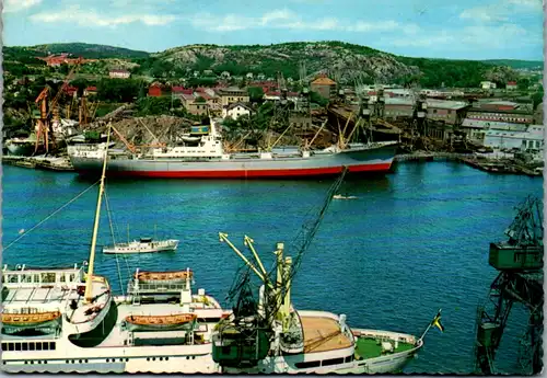 11509 - Schweden - Göteborg , Hamnen , The harbour , Hafen , Schiff - nicht gelaufen