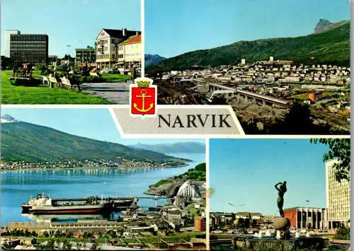 11511 - Norwegen - Narvik , Mehrbildkarte - nicht gelaufen