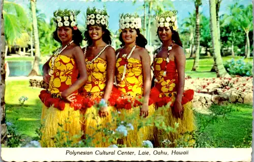 11526 - USA - Hawaii , Laie , Oahu , Polynesian Cultural Center - gelaufen 1980