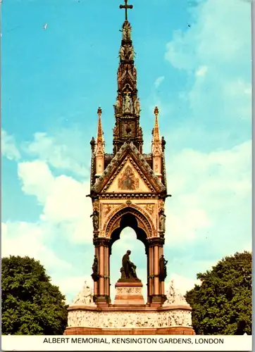 11534 - Großbritannien - London , Albert Memorial , Kensington Gardens - gelaufen 1984