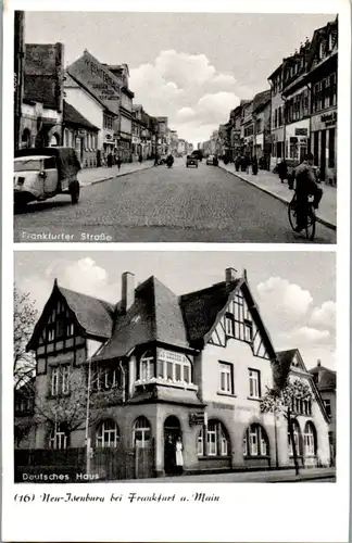 11551 - Deutschland - Neu Isenburg bei Frankfurt am Main , Gaststätte Deutsches Haus , Frankfurter Straße - gelaufen 1966