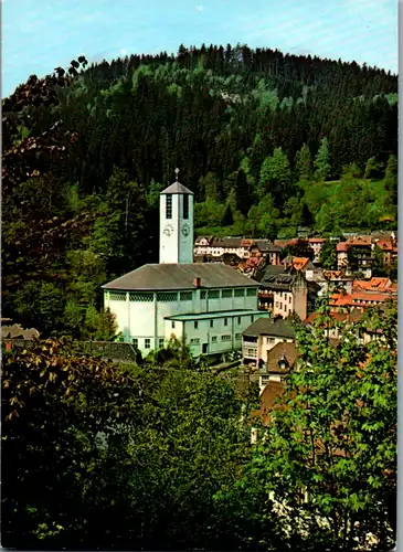 11555 - Deutschland - Triberg , Stadtkirche St. Clemens Maria Hofbauer , Schwarzwald - nicht gelaufen