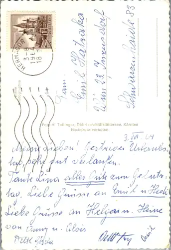 11559 - Kärnten - Hermagor , Garnitzenklamm - gelaufen 1964