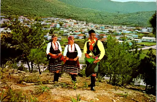 11583 - Griechenland - Rhodos , Rhodes , Costume of Embonas , Tracht - gelaufen 1981