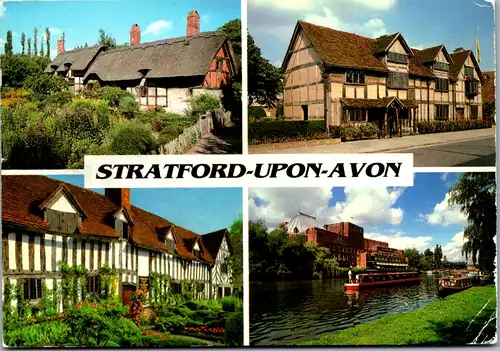 11589 - Großbritannien - Stratford upon Avon , Mehrbildkarte - gelaufen 1992