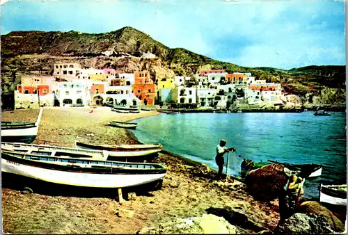 11593 - Italien - Isola d' Ischia , Sant Angelo , Il ritorno dalla pesca - gelaufen