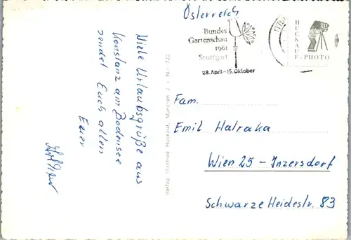 11603 - Deutschland - Bodensee , Hotel Bad Schachen , Meersburg , Konstanz , Mehrbildkarte - gelaufen 1961