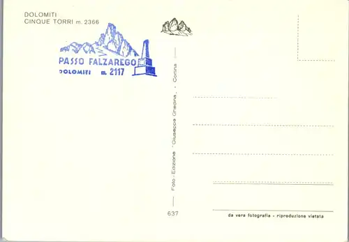 11605 - Italien - Dolomiti , Cinque Torri - nicht gelaufen