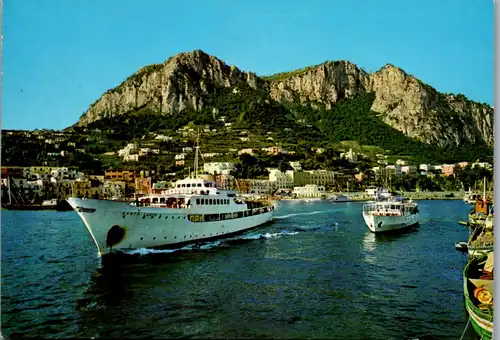 11608 - Italien - Capri , Marina Grande , Santa Lucia , Hafen - gelaufen 1980