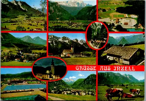 11610 - Deutschland - Inzell , Mehrbildkarte - gelaufen 1987