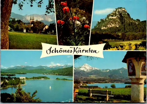 11614 - Kärnten - M. Rain m. Koschuta , Krainerlilie , Hochosterwitz , Pörtschach , Faakersee , Mittagskogel - gelaufen 1969