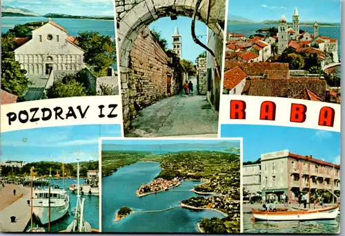 11617 - Kroatien - Rab , Mehrbildkarte - gelaufen 1980