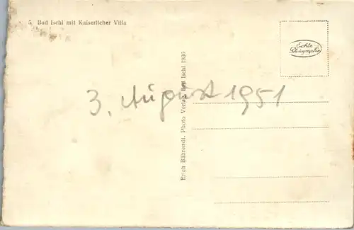 11645 - Oberösterreich - Bad Ischl mit Kaiserlicher Villa - nicht gelaufen 1936