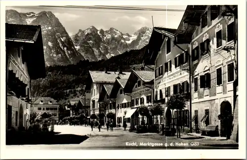 11648 - Salzburg - Kuchl , Marktplatz gegen den Hohen Göll - nicht gelaufen 1951