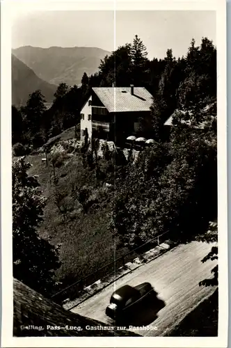 11649 - Salzburg - Golling , Pass Lueg , Gasthaus zur Passhöhe , Auto , J. A. Libora - nicht gelaufen 1951