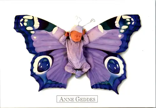 11678 - Kinder - Baby , Schmetterling , Anne Geddes - nicht gelaufen