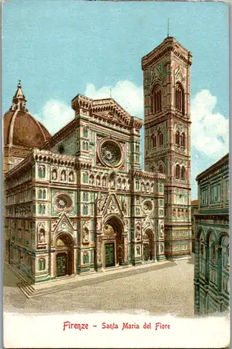 11704 - Italien - Firenze , Santa Maria del Fiore , Bischofskirche - nicht gelaufen