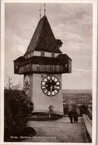 11705 - Steiermark - Graz , Uhrturm am Schlossberg - gelaufen 1935