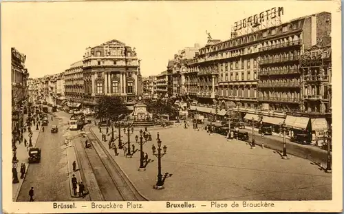 11709 - Belgien - Brüssel , Brouckère Platz - nicht gelaufen
