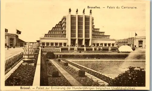 11714 - Belgien - Brüssel , Palast zur Erinnerung der Hundertjährigen belgischen Unabhängigkeit , Centenaire - nicht gelaufen