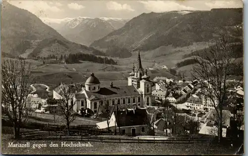 11733 - Steiermark - Mariazell gegen den Hochschwab , Panoramablick - gelaufen 1929