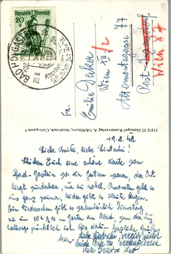 11754 - Salzburg - Bad Gastein , Wasserfall - gelaufen 1948