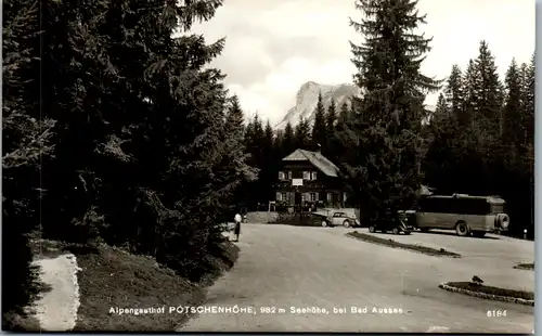 11766 - Steiermark - Bad Aussee , Alpengasthof Pötschenhöhe , Bus , Auto - nicht gelaufen