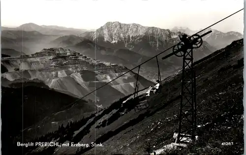 11767 - Steiermark - Präbichl mit Erzberg , Berglift , Sessellift - nicht gelaufen 1955