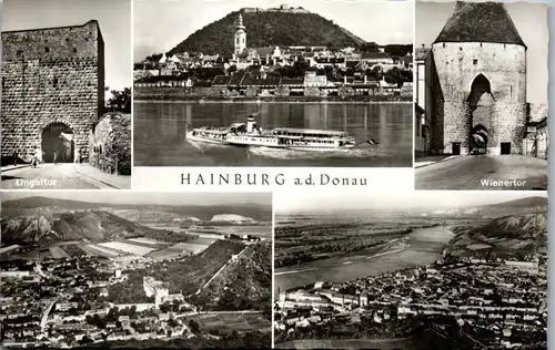 11781 - Niederösterreich - Hainburg , Ungartor , Wienertor , Mehrbildkarte - nicht gelaufen 1963