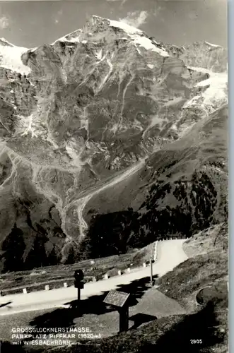 11806 - Kärnten - Heiligenblut , Großglocknerstraße , Parkplatz Riffkar mit Wiesbachhorn - nicht gelaufen