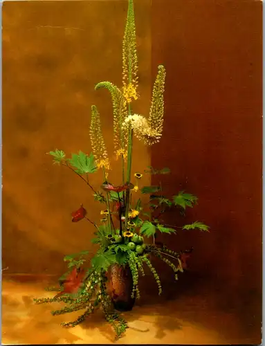 11829 -  - Blumen , Eremurus mit Caladium - nicht gelaufen