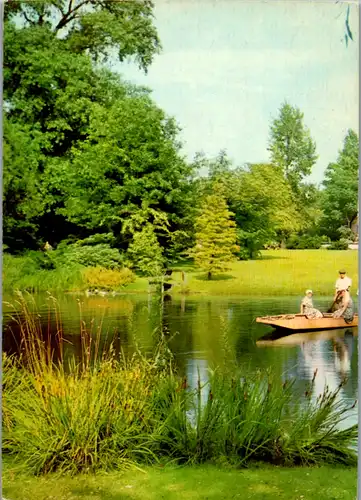 11838 -  - Landschaft am See , Ruderboot - nicht gelaufen