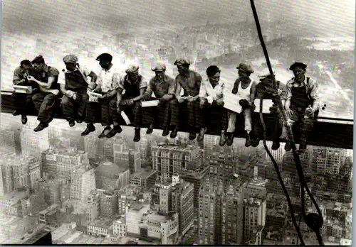 11851 - Motiv - USA , Lunchtime Atop a Skyscraper - nicht gelaufen 1932