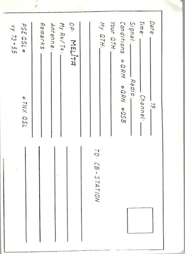 11869 - QSL - CB , Spitzmaus , Papa Mike