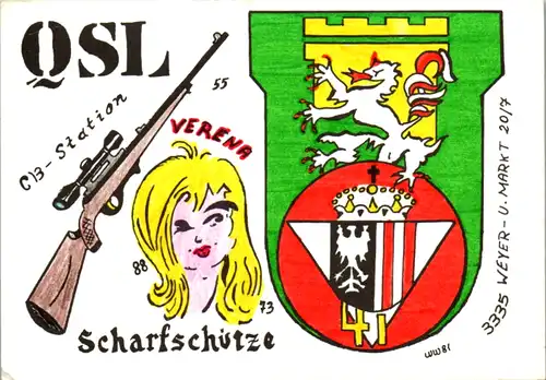 11872 - QSL - CB , Österreich , Weyer , Scharfschütze