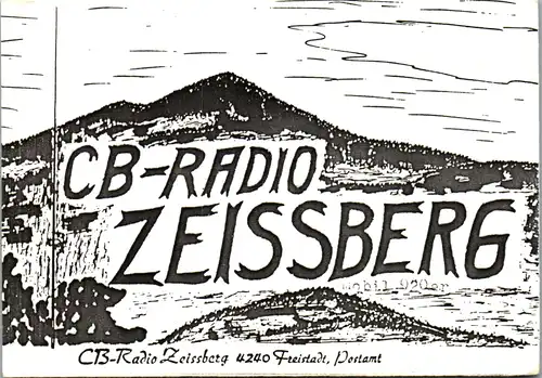 11879 - QSL - CB , Österreich , Freistadt , Zeissberg