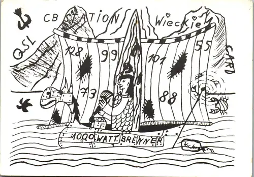 11882 - QSL - CB , Österreich , Steyr , Wieckie