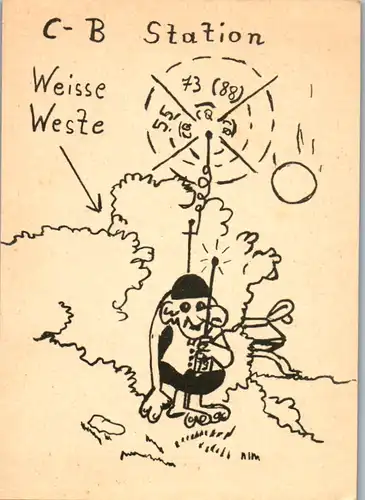 11884 - QSL - CB , Österreich , Weisse Weste