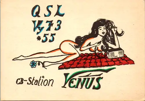 11892 - QSL - CB , Österreich , Amstetten , Venus