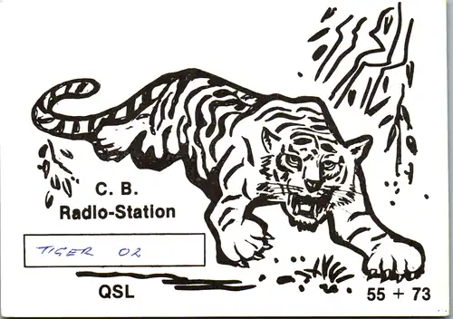 11906 - QSL - CB , Österreich , Tiger 02