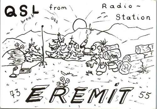 11910 - QSL - CB , Österreich , Bad Ischl , Eremit