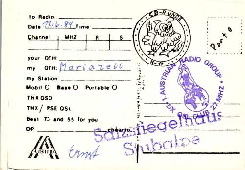 11916 - QSL - CB , Österreich , Edelweiss